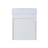 Sleek Wall-Mounted Bathroom Vanity with Soft-Close Door & White Sink