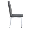 Stylish Gray Armless Dining Chairs Set