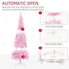 Charming Snowy Pencil Christmas Tree with Warm Lights