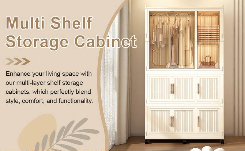 Chic Storage Closet - Portable Wardrobe Organizer