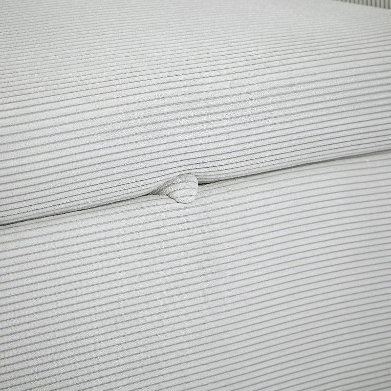Light Blue Sleeper Sofa with USB Ports and Pillows