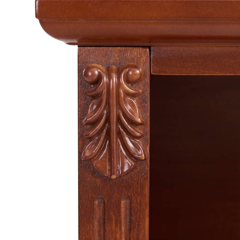 Chic Farmhouse Nightstand with USB Charging & Storage