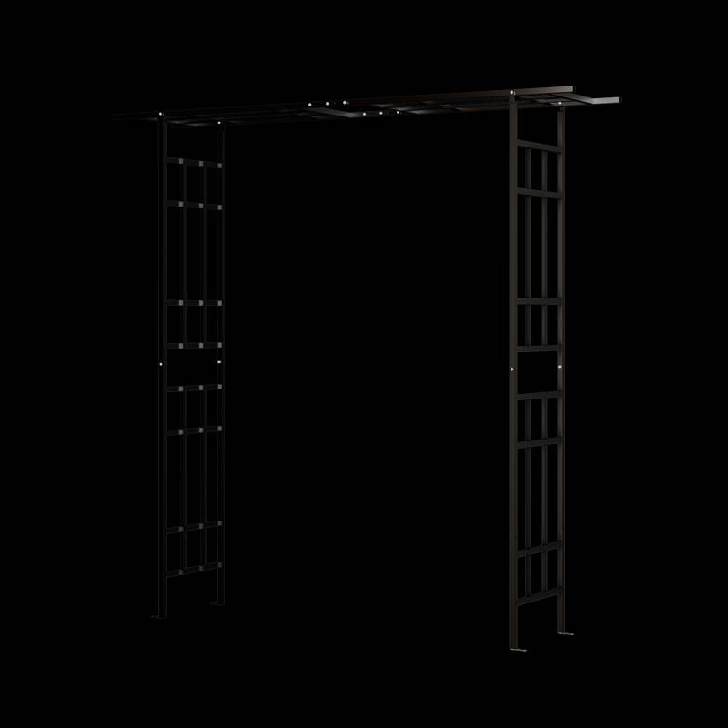 Versatile Black Garden Arch for Climbing Plants