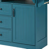 Versatile Rolling Kitchen Island with Drop Leaves and Power Outlet