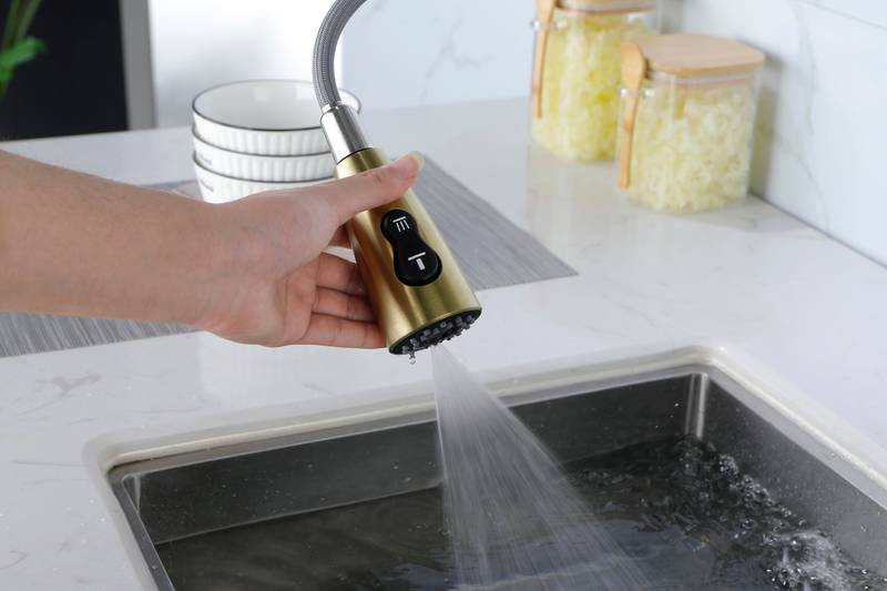 Sleek Pull-Down Kitchen Faucet