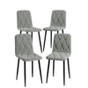 Chic Velvet Dining Chairs - Set of Four