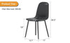 Sleek Black Dining Chair Set - Modern Comfort in Every Seat!