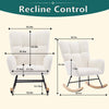 Cozy Glide Rocking Chair for Nurseries and Homes