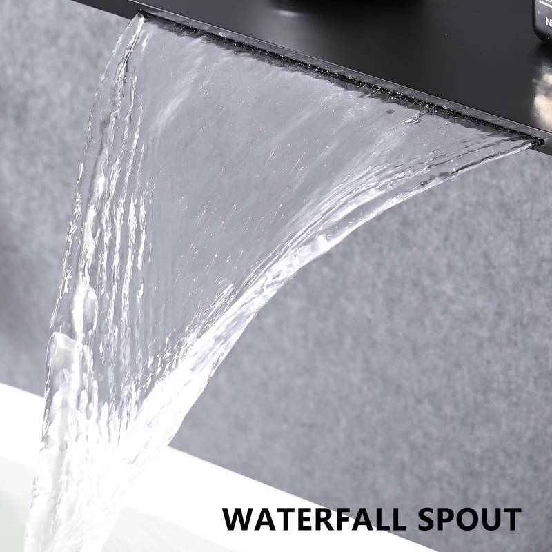 Waterfall Wall-Mount Bathroom Faucet