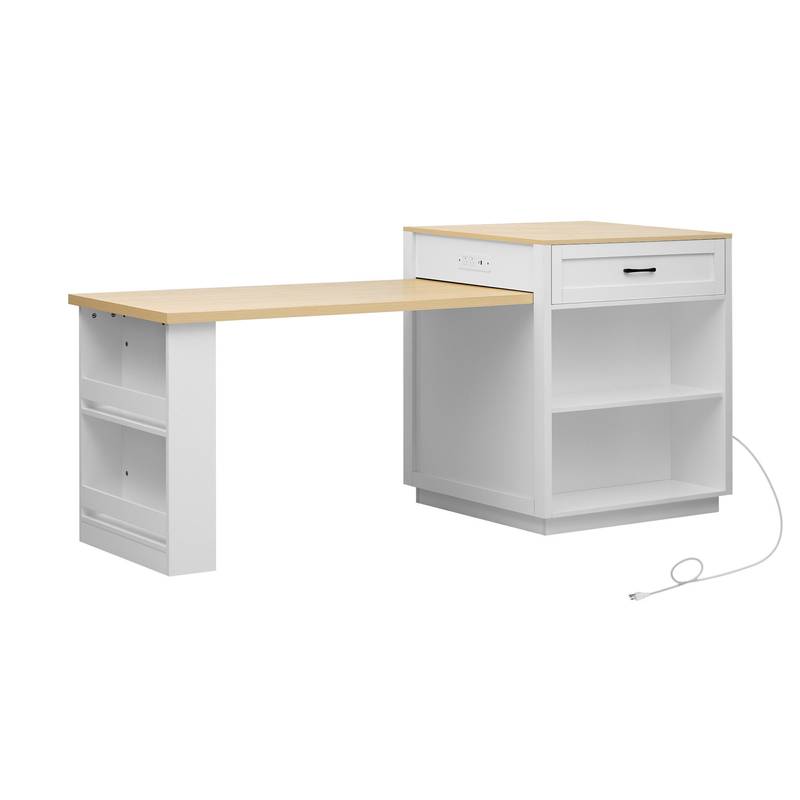 Charming Kitchen Island & Dining Table Combo