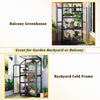 EasyMove Greenhouse: Portable Wooden Oasis with Adjustable Shelves