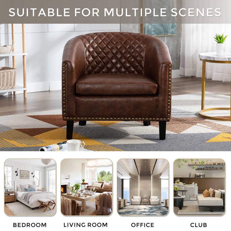Cozy Luxe Barrel Chairs