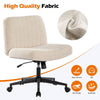 Chic Rolling Office Chair with Swing Backrest