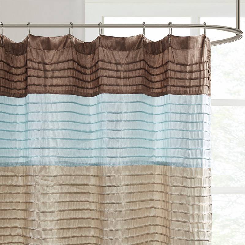 Elegant Silk-Like Shower Curtain