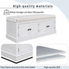 Cozy Shoe Storage Bench with Cushioned Seat