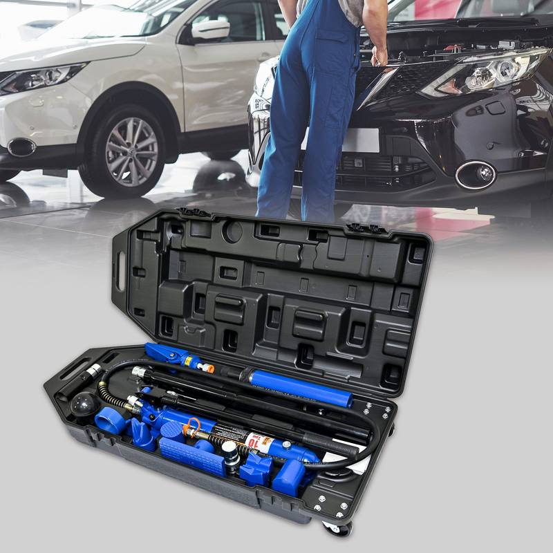 Portable Power: Hydraulic Gear in Bold Black & Blue