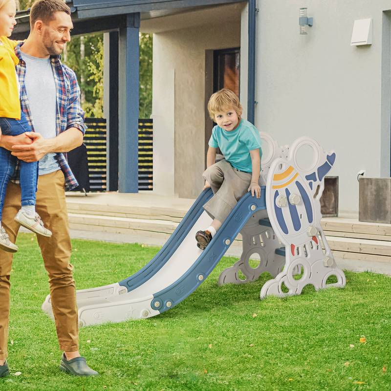 Blue Toddler Slide Playset