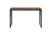 Rustic Oak & Black Writing Desk