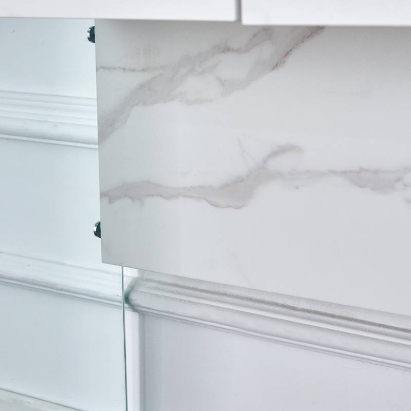 Eco-Friendly Minimalist Dresser & Desk with Double Drawers