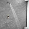 Sleek Brushed Nickel Shower & Tub Combo