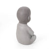 Serene Outdoor Monk Sculpture