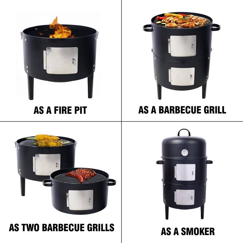 Ultimate Charcoal Smoker Grill - Heavy Duty Outdoor BBQ