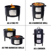 Ultimate Charcoal Smoker Grill - Heavy Duty Outdoor BBQ