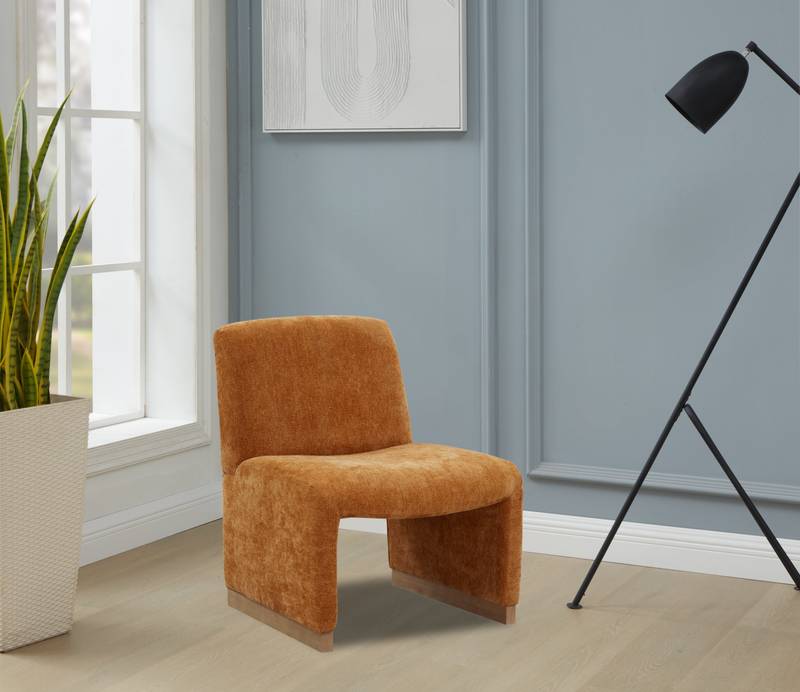 Cozy Orange Accent Chair