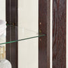 Radiant Cherry Display Cabinet with Adjustable Shelves