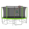 Bounce & Shoot Trampoline Adventure with Balance Bar & Safety Net