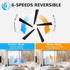 Sleek Black Ceiling Fan with Light and Remote – Modern & Quiet for Any Room