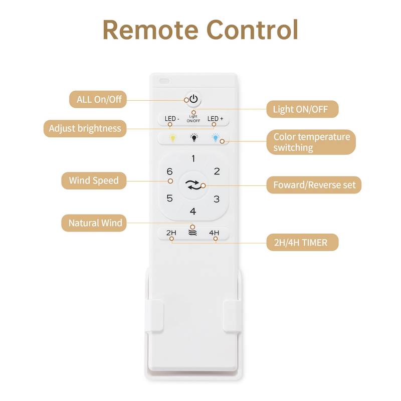 WhisperCool LED Ceiling Fan with Remote