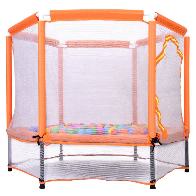 Kiddo’s Fun Jump Trampoline with Safety Net and Balls