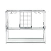 Chic Home Bar Trolley with Glass Holder and Wine Rack