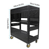 Rolling Utility Cart with Pegboard – Your Go-To Garage Organizer!