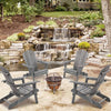 Cedar Folding Adirondack Lounge Chairs - Set of Two