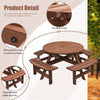 Spacious Wooden Picnic Table for Outdoor Fun