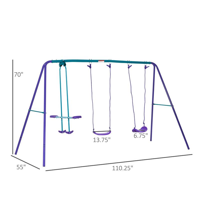 Purple Dream Swing Set
