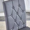 Stylish Gray Armless Dining Chairs Set