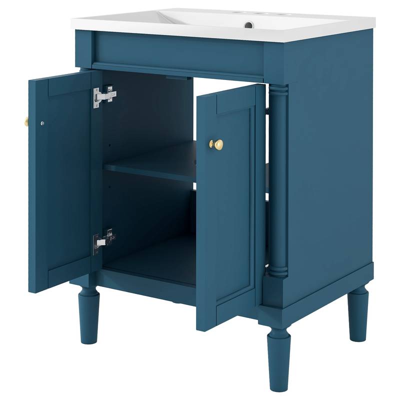 Chic Double-Tier Bathroom Vanity with Sink