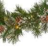 Cozy Cashmere Garland with Pine Cones & Warm LED Lights