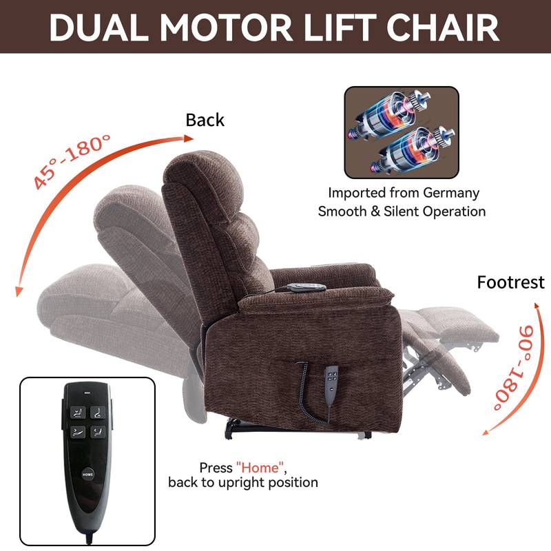 Cozy Comfort Power Lift Recliner with Heat & Massage