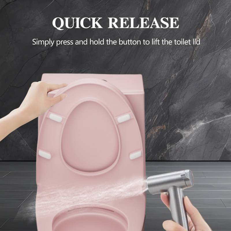 Pink Rose Eco-Friendly Comfort Toilet