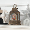 Glittering Holiday Snow Globe Lantern