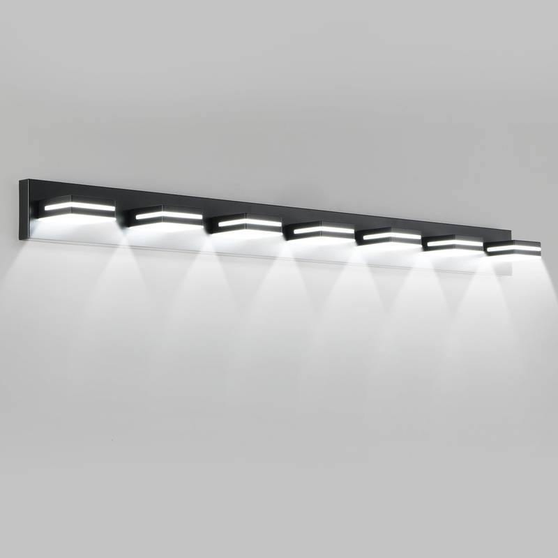 Sleek Black LED Vanity Light - Perfect for Your Bathroom!