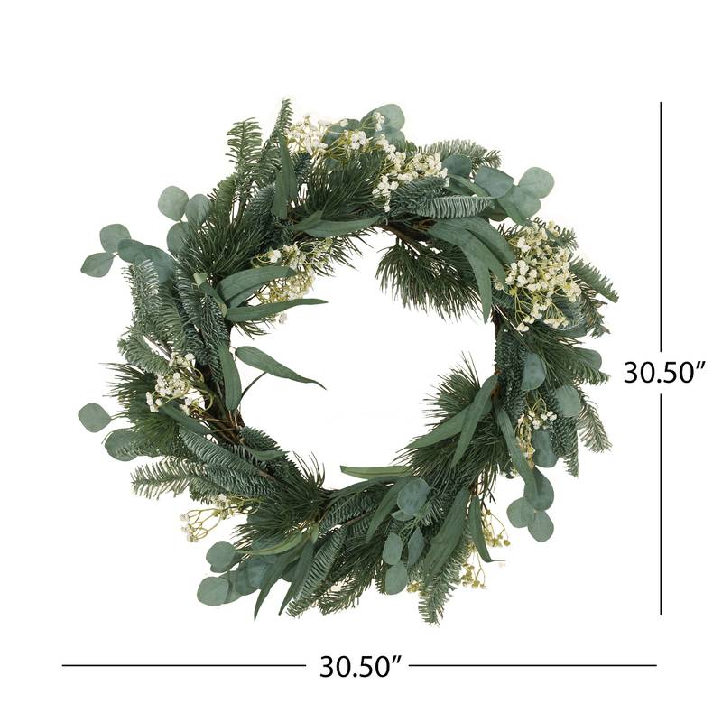 Eucalyptus & Pine Star Wreath