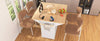 Stylish Rolling Kitchen Island with Drop Leaves and Storage