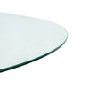 Crystal Clear Round Tempered Glass