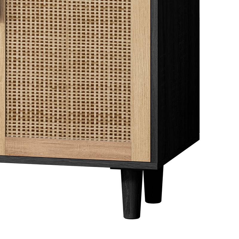 Chic Rattan Storage Cabinet