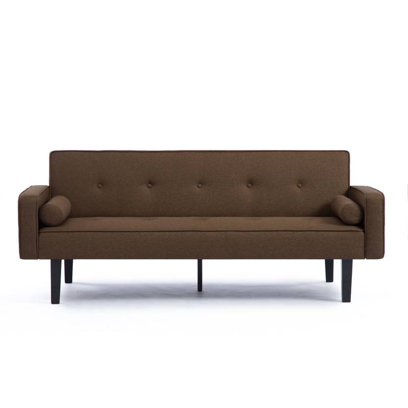 Cozy Modern Futon Sofa Bed with Armrests